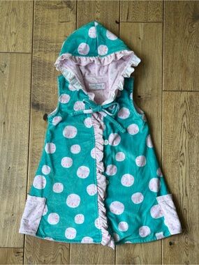 Sweethoney Sand Dollar Print Hooded Swim Coverup size 2T